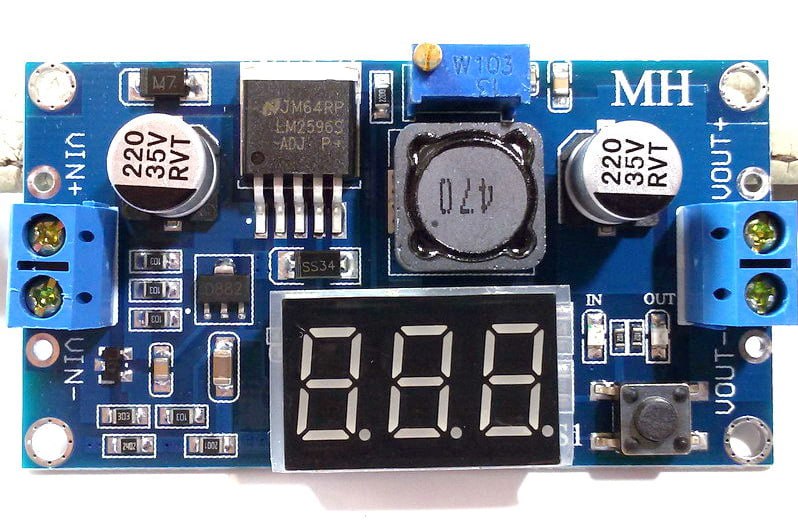DC-DC конвертор LM2596 с индикатором