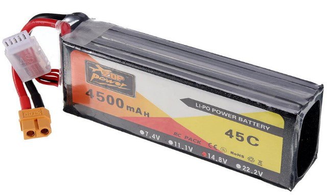 LI-PO Akkumulyator 14,8 v 4500 mAh 4S 45C XT60